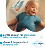 WaterWipes Plastic-Free Original Baby Wipes, 99.9% Water Based Wipes, Unscented & Hypoallergenic for Sensitive Skin, 240 Count (4 packs), Packaging May Vary - Image 5